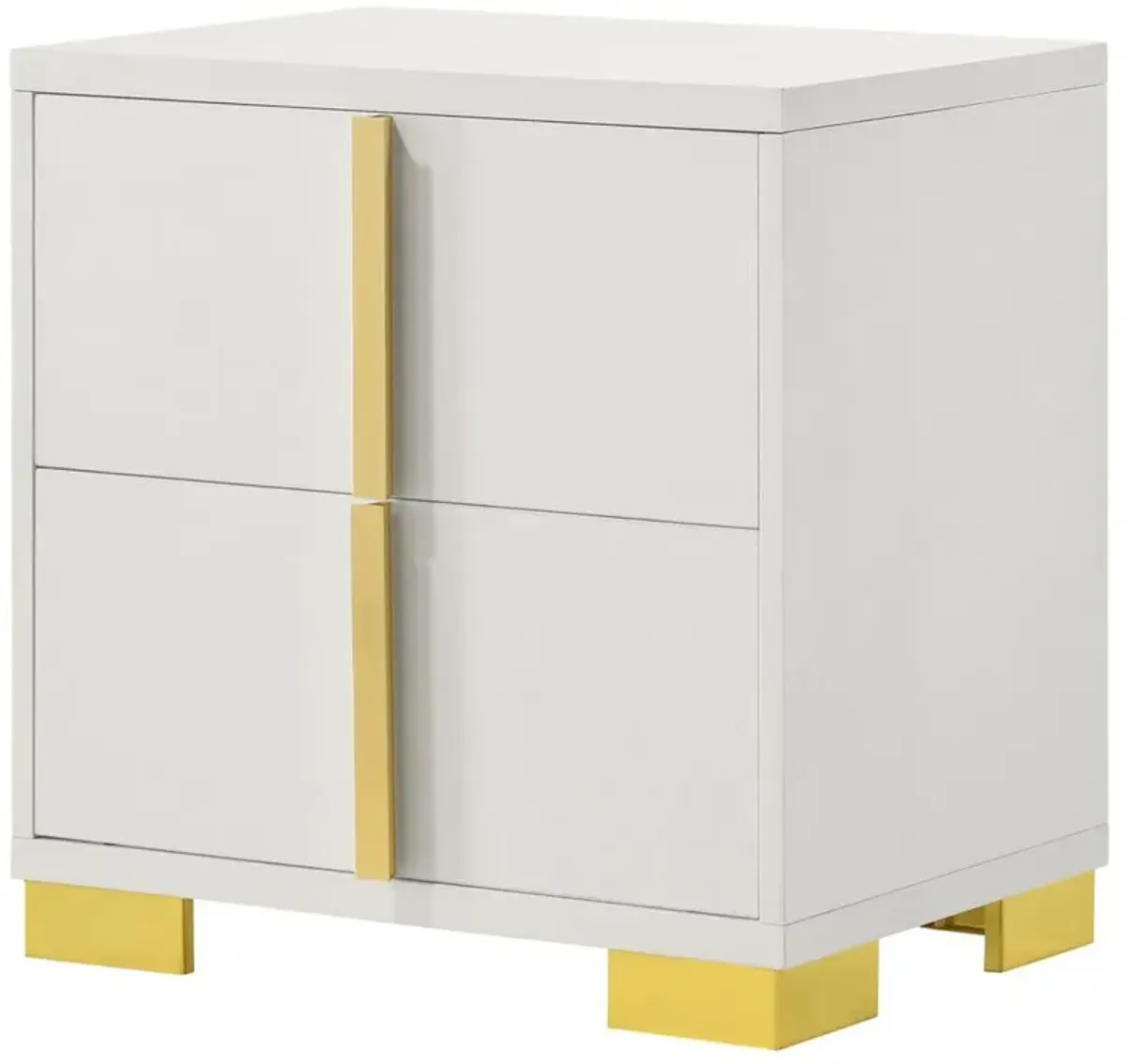 Marceline 2-drawer Nightstand White