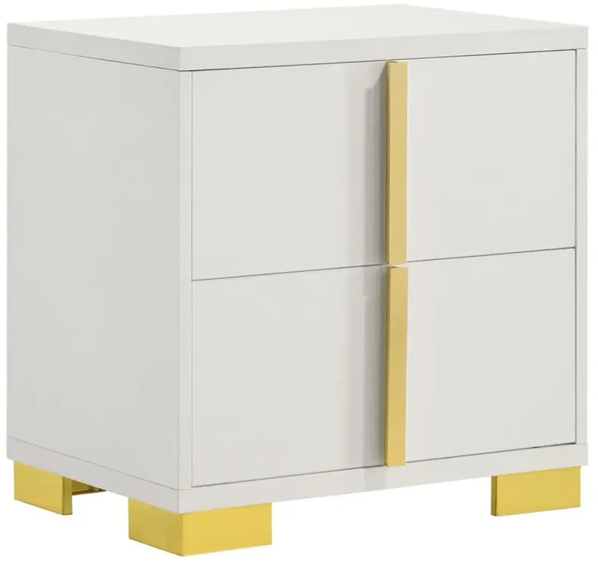 Marceline 2-drawer Nightstand White