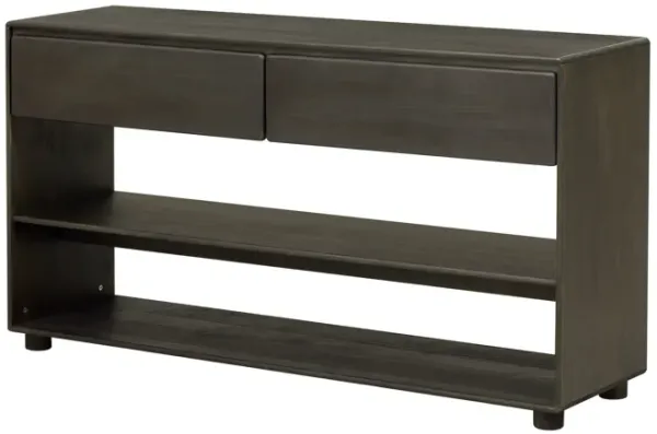 Clihome Console Table for Entryway, Vintage Entryway Table with Drawers and Shelves, Perfect Console Tables with Storage for Entryway, Hallway, Living Room (Natural Wood Wash)