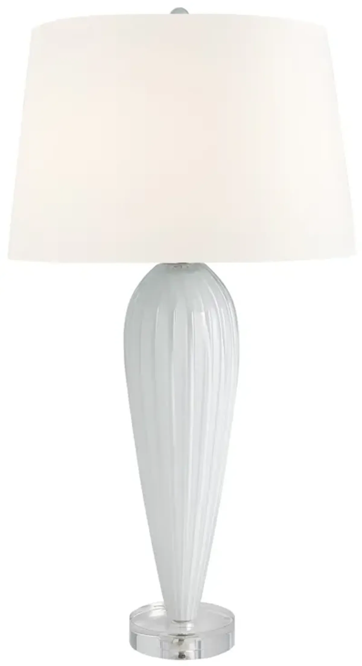 Teardrop Glass Lamp-White