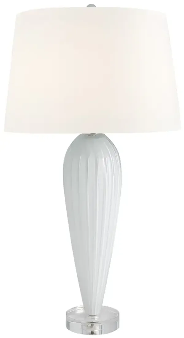 Teardrop Glass Lamp-White