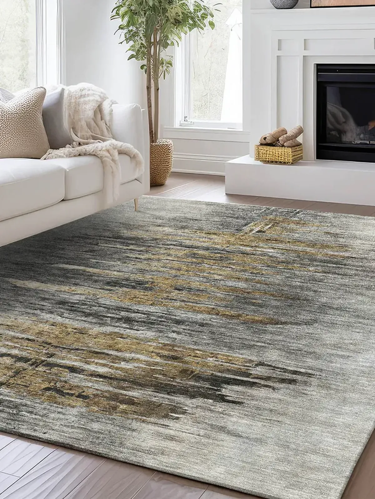 Trevi TV14 Gray 2'3" x 7'6" Rug