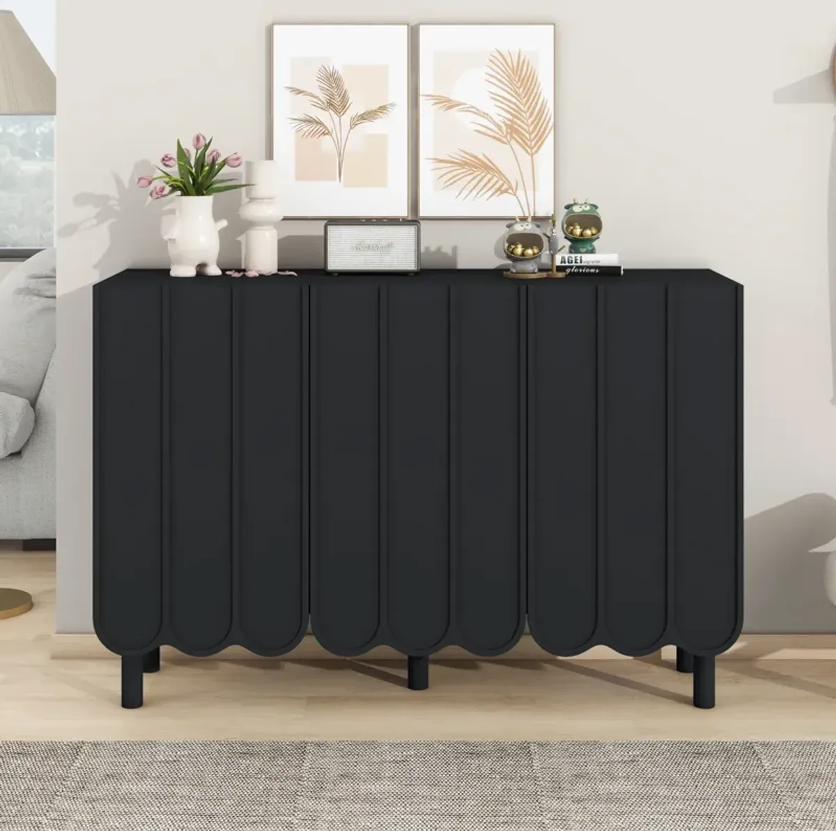 Merax Minimalist Sideboard Shoe Storage Cabinet