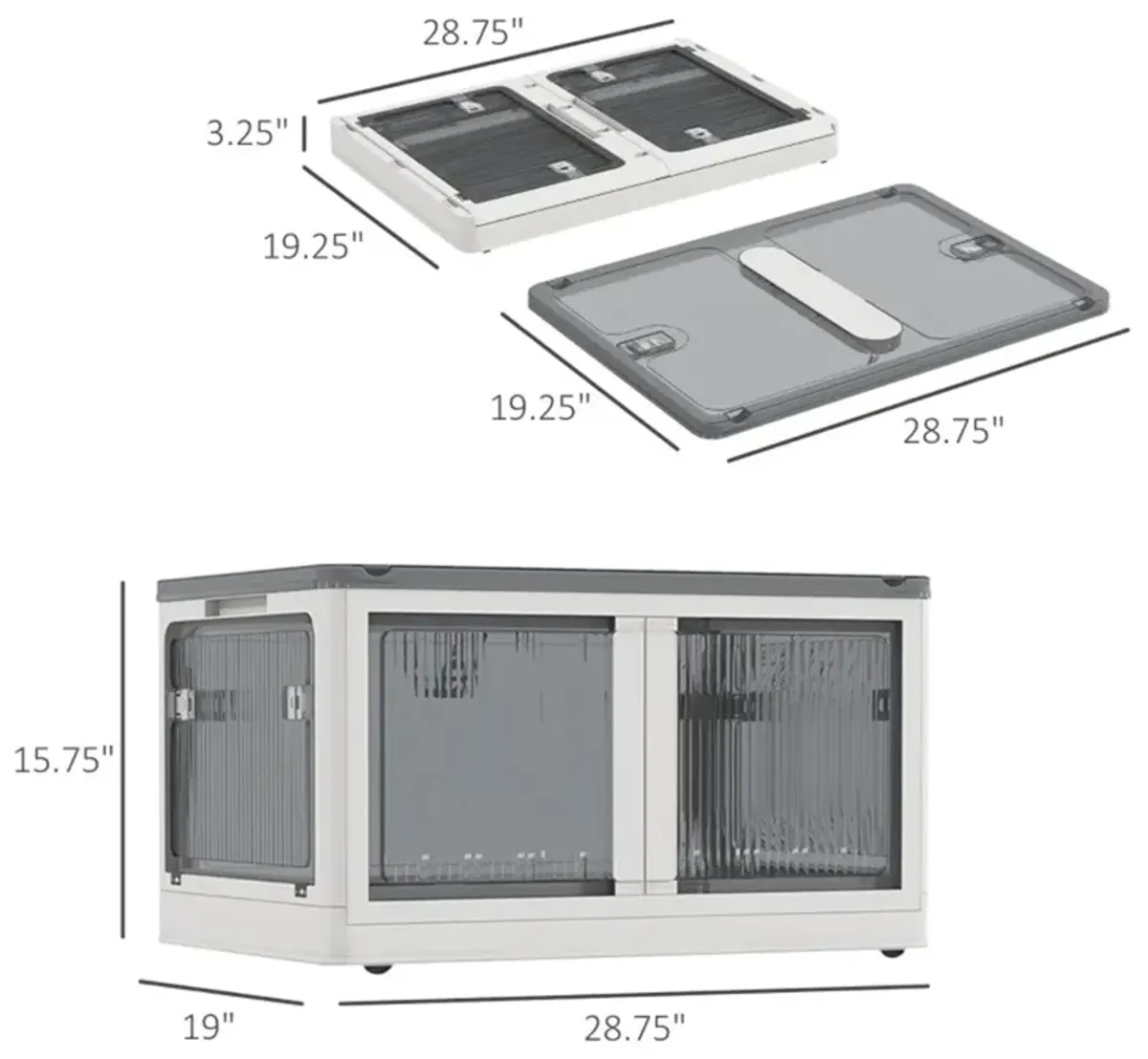 Storage Bins – Durable and Stackable Organizers for Home, Garage, or Office