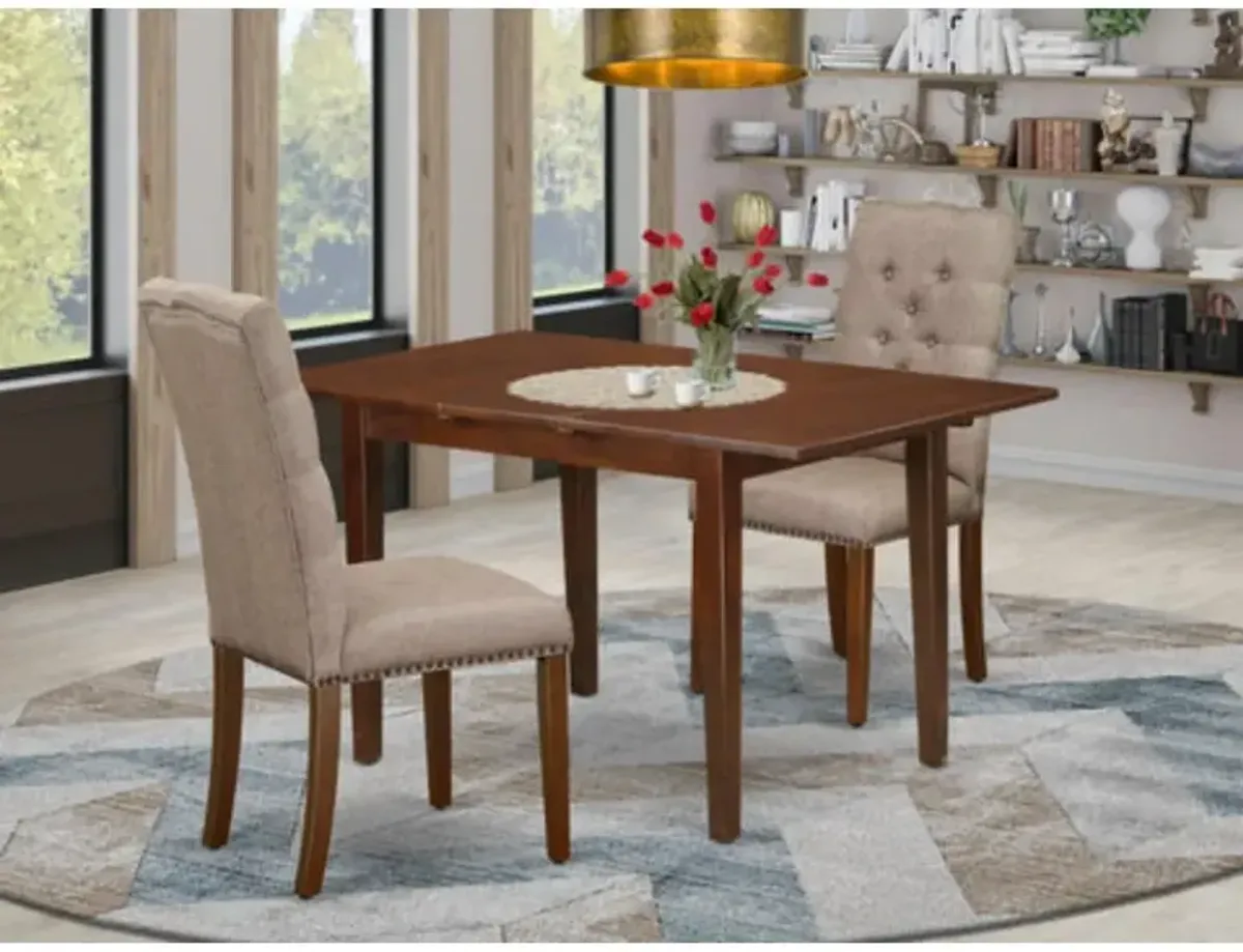 Dining Room Set Mahogany, NFEL3-MAH-16