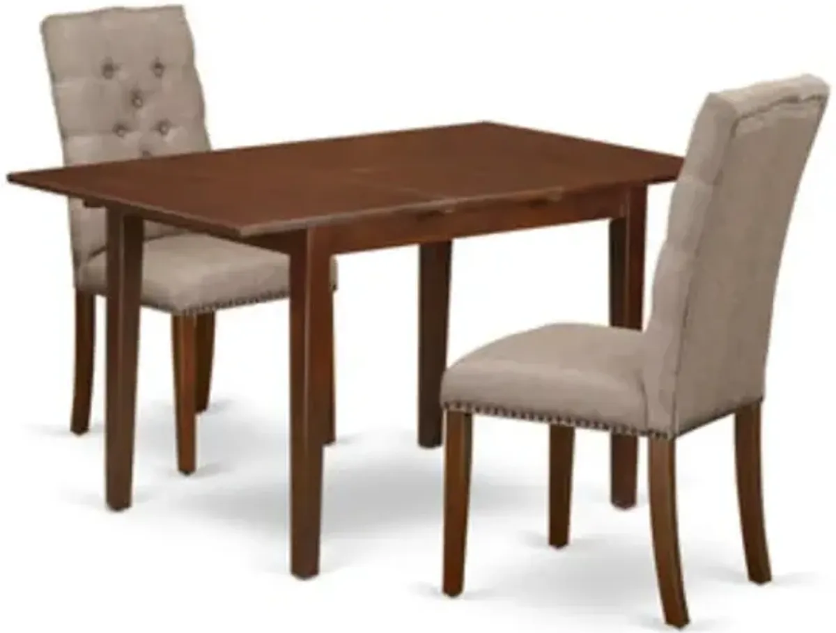 Dining Room Set Mahogany, NFEL3-MAH-16