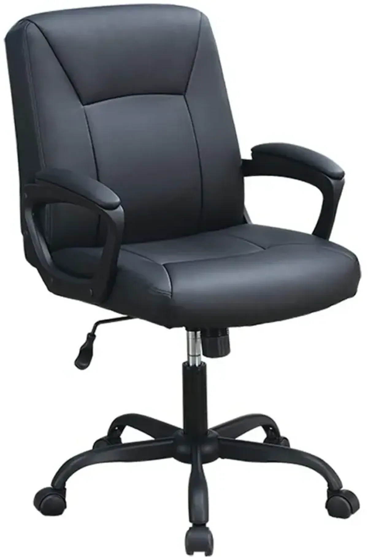 Relax Cushioned Office Chair 1 Piece Upholstered Seat Back Adjustable Chair Comfort