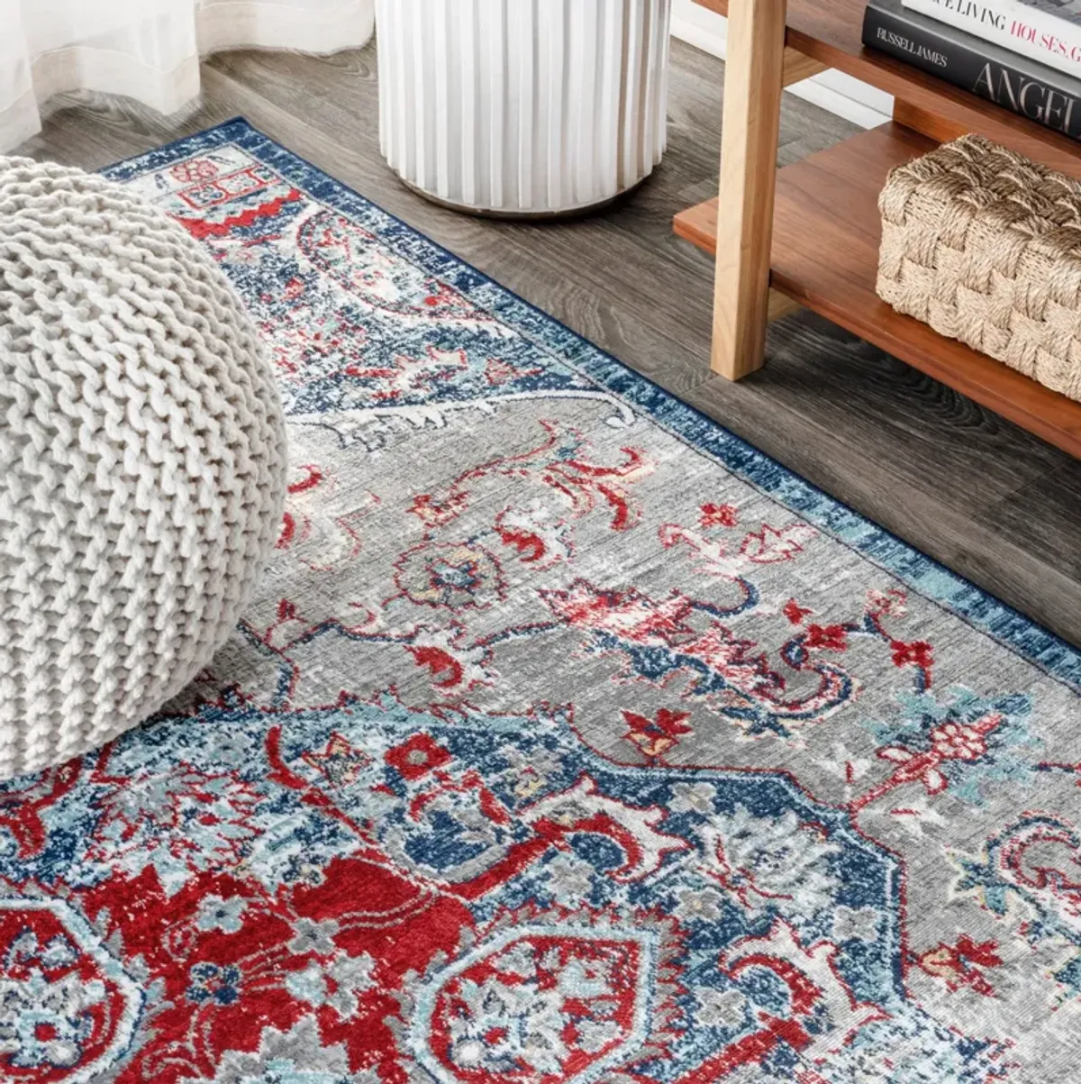 Friv Modern Persian Vintage Medallion Area Rug