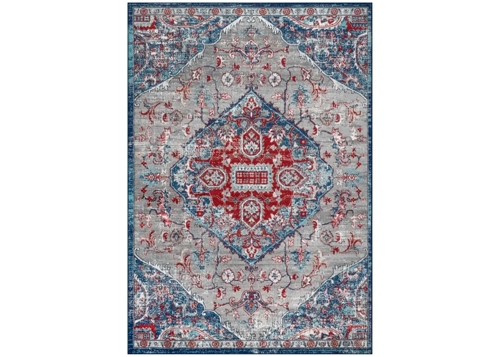 Friv Modern Persian Vintage Medallion Area Rug