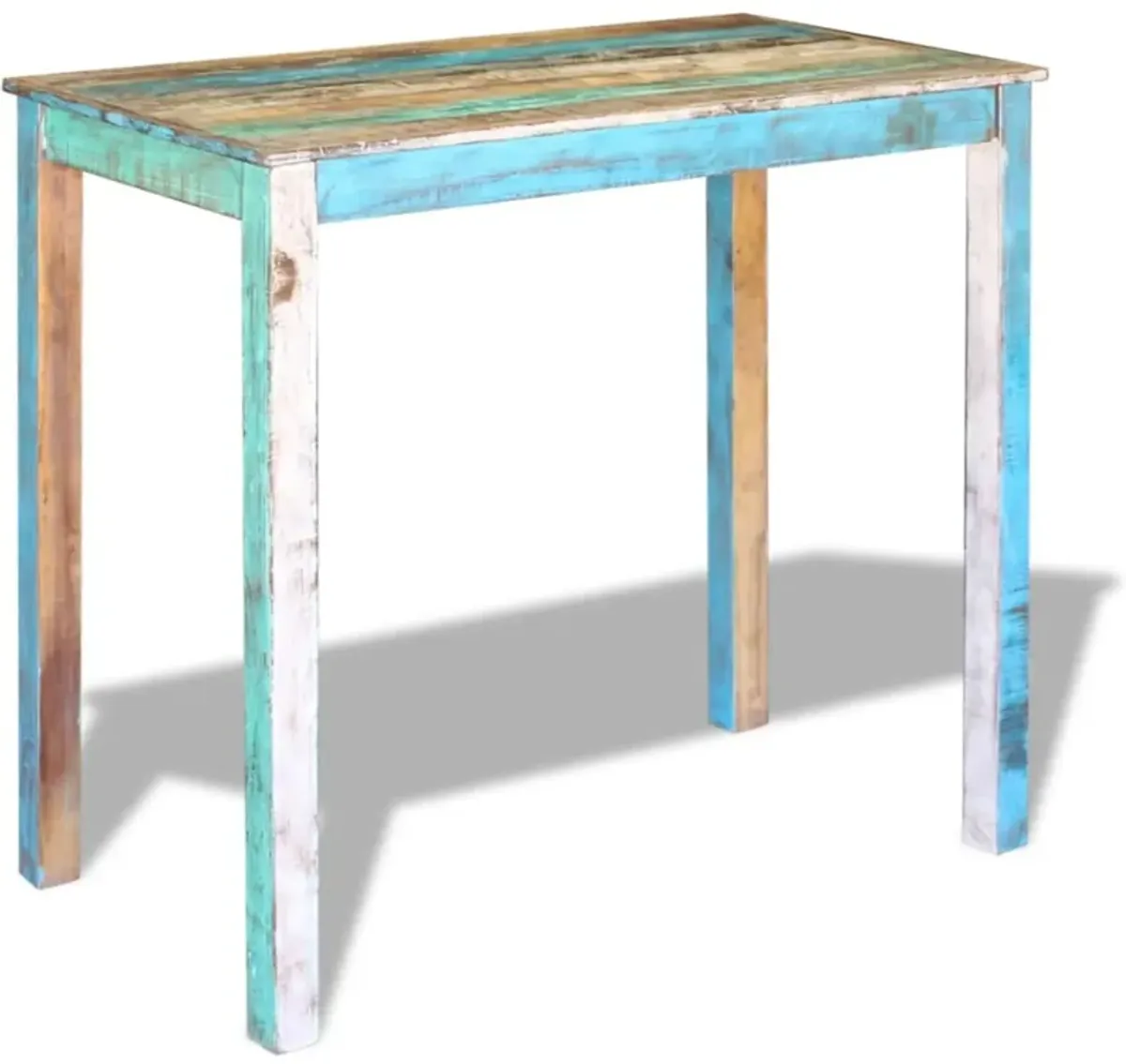 vidaXL Bar Table Solid Reclaimed Wood 45.3"x23.6"x42"