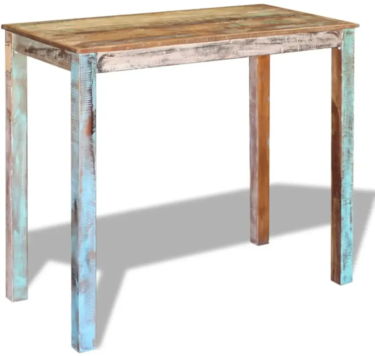 vidaXL Bar Table Solid Reclaimed Wood 45.3"x23.6"x42"