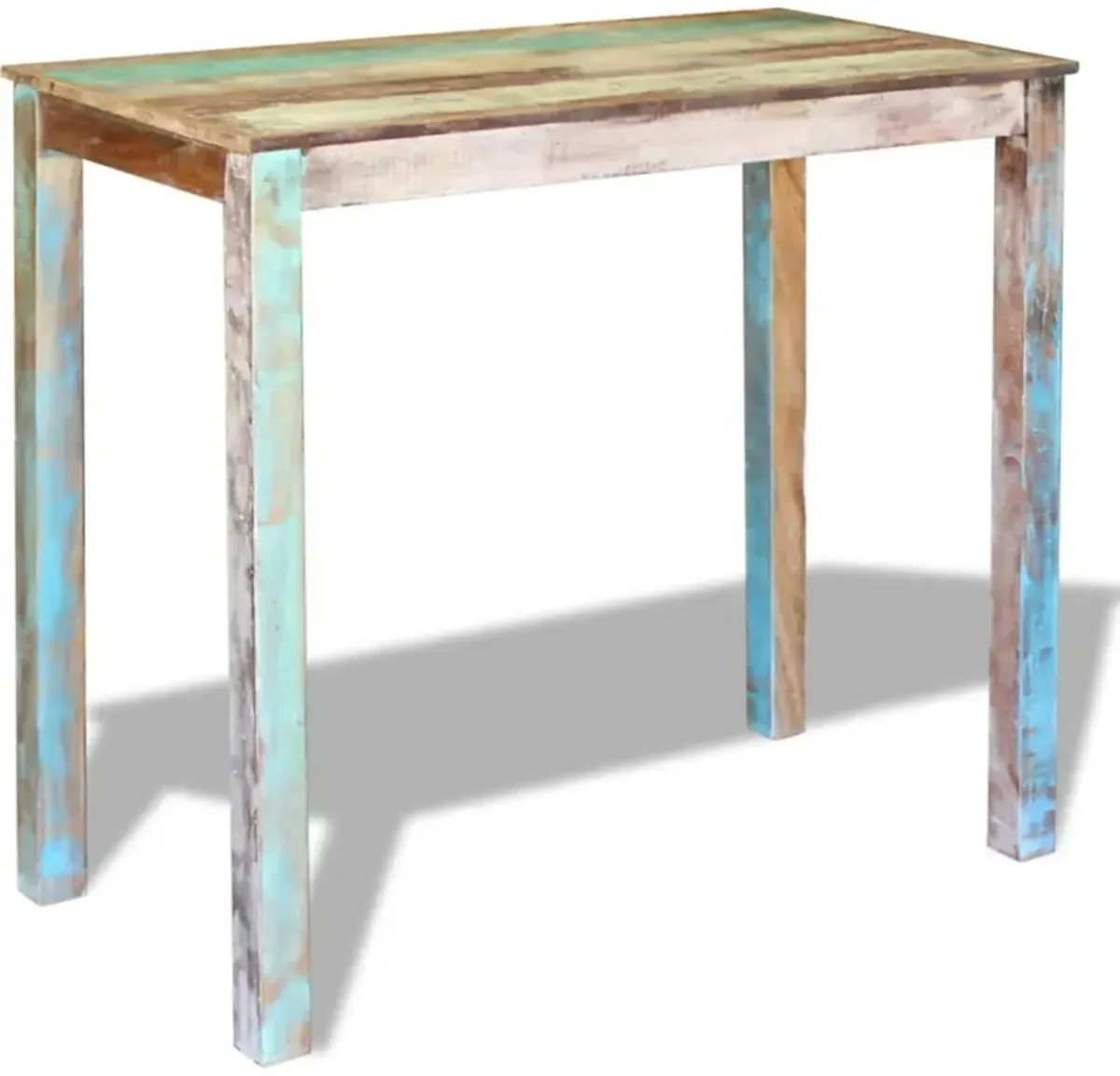 vidaXL Bar Table Solid Reclaimed Wood 45.3"x23.6"x42"