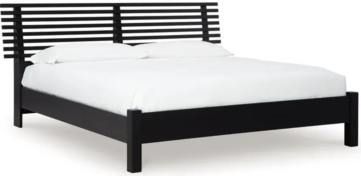 Danziar King Slat Panel Bed