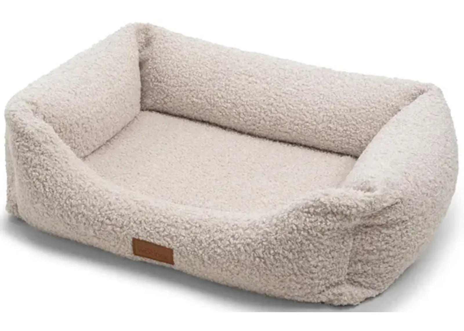 Milo Dog Ergonomic Sofa - Medium, Beige Luxurious Removable Fabric