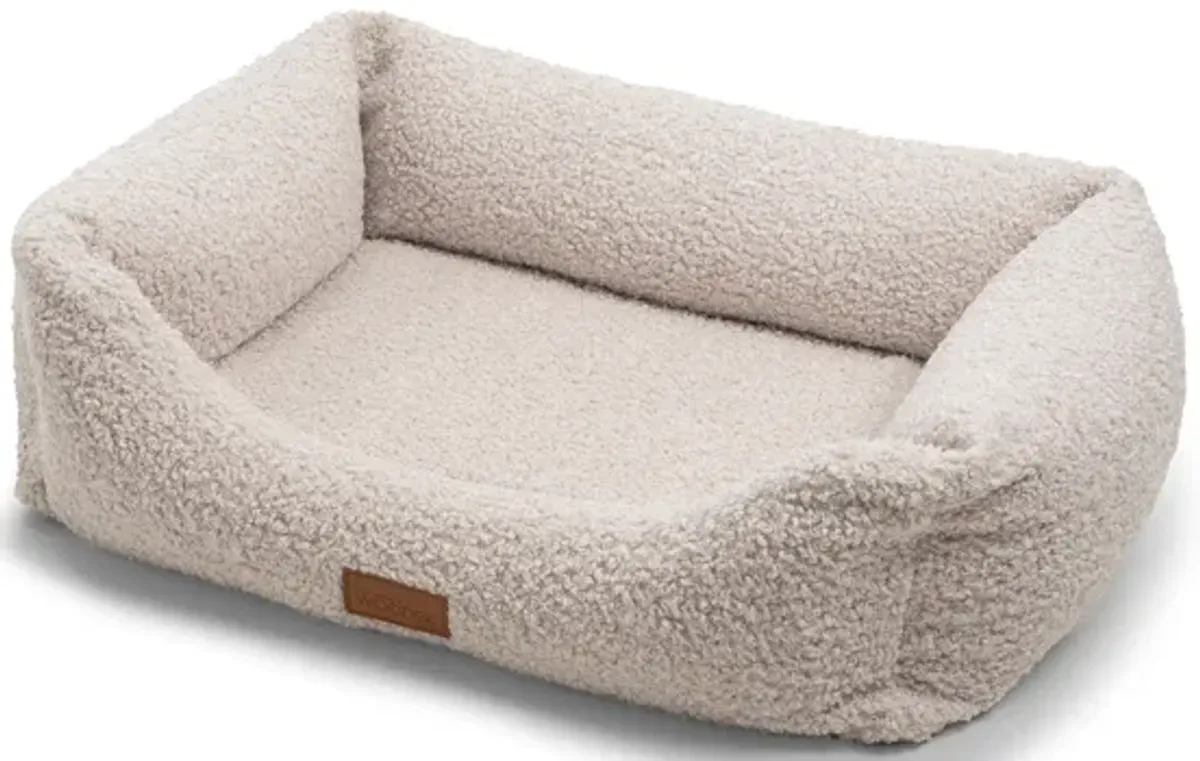 Milo Dog Ergonomic Sofa - Medium, Beige Luxurious Removable Fabric