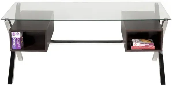 Pangea Home Beverli Desk Large Espresso
