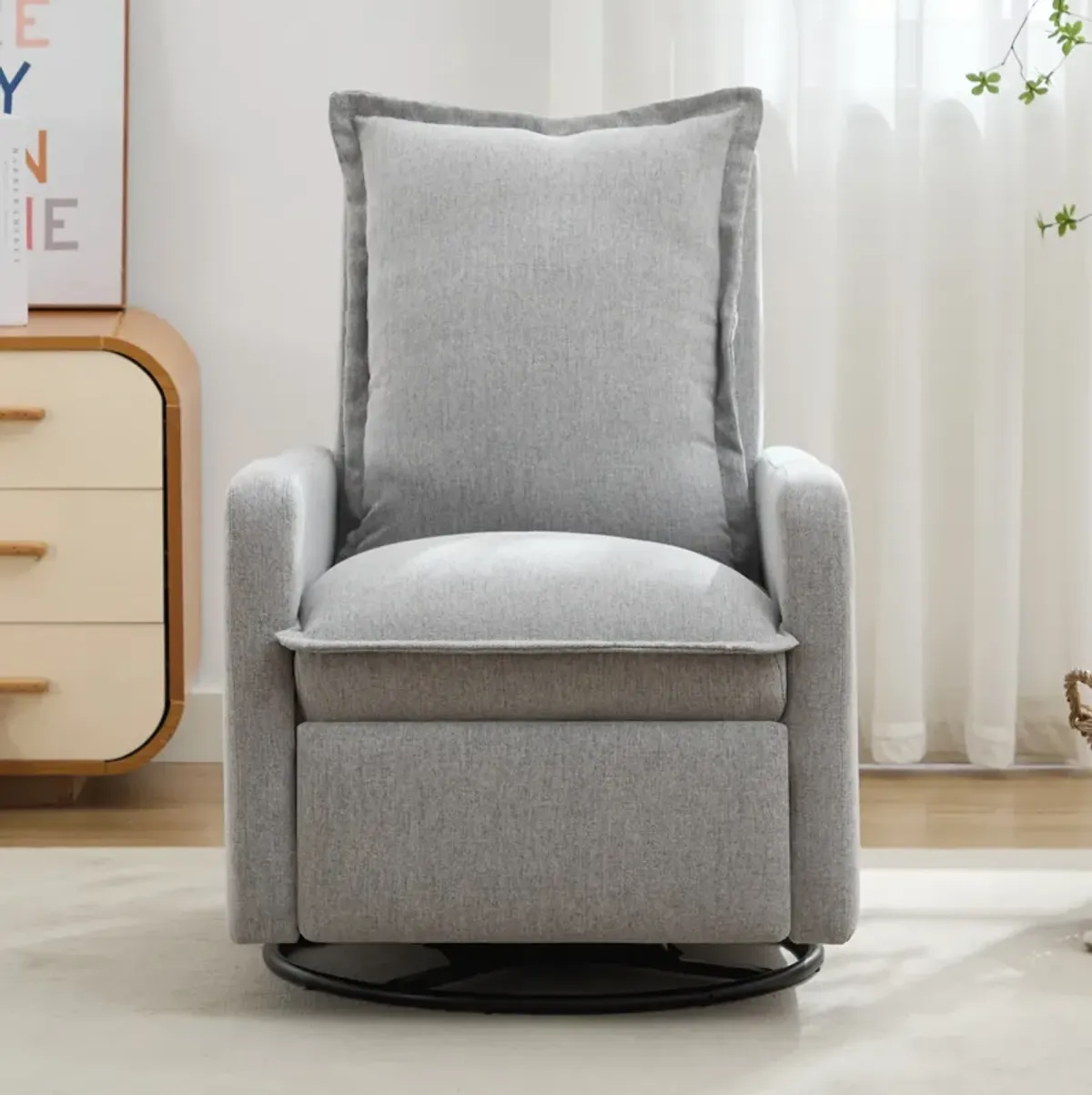 Merax Swivel Rocker Manual Recliner Chair