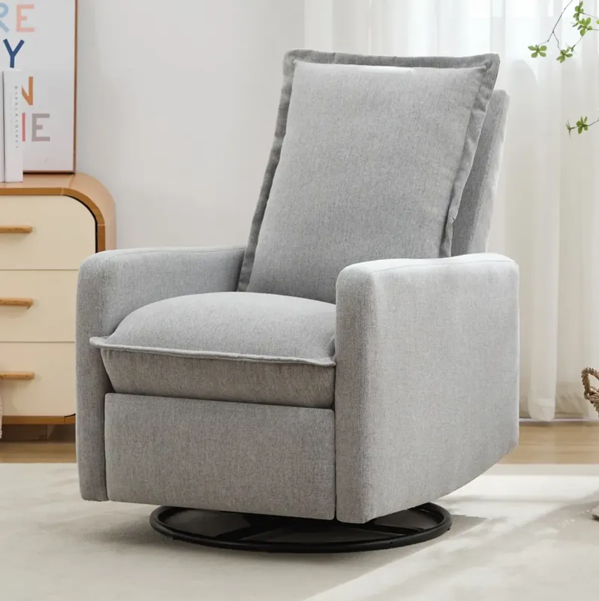 Merax Swivel Rocker Manual Recliner Chair