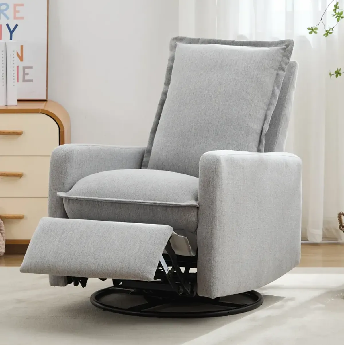 Merax Swivel Rocker Manual Recliner Chair