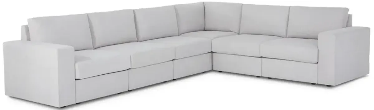 Flex Frost 6-Seat Sectional with Wide Arm