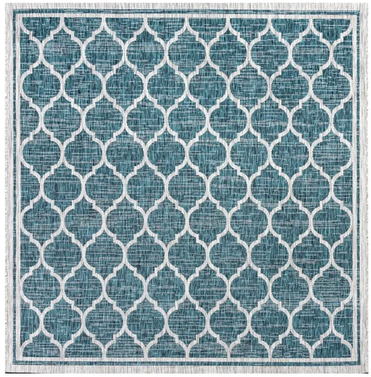 Trebol Moroccan Trellis Textured Weave Indoor/Outdoor Area Rug