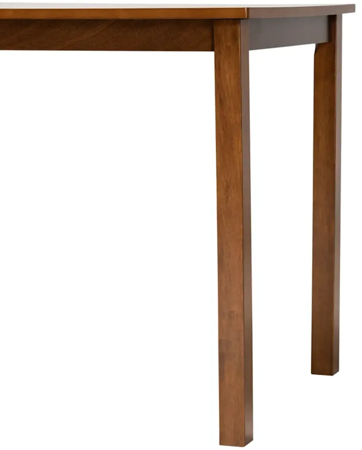 Baxton Studio Eveline Modern Walnut Brown Finished Wood 43-Inch Dining Table