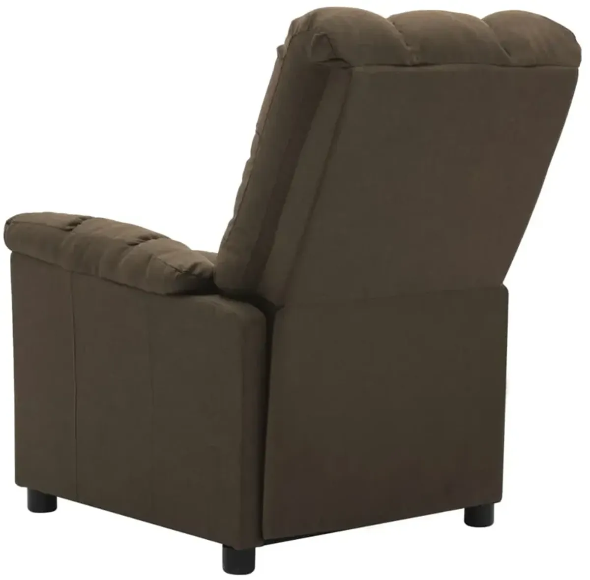 Massage Recliner Brown Fabric