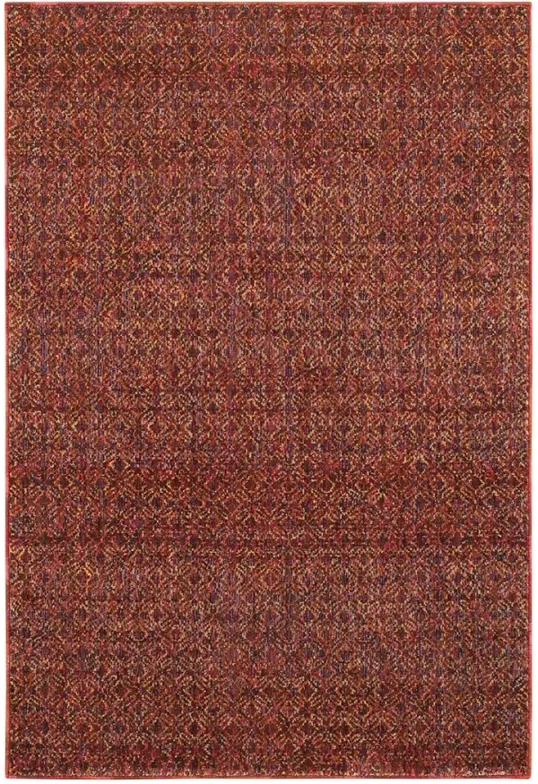 Atlas 3'3" x 5'2" Red Rug