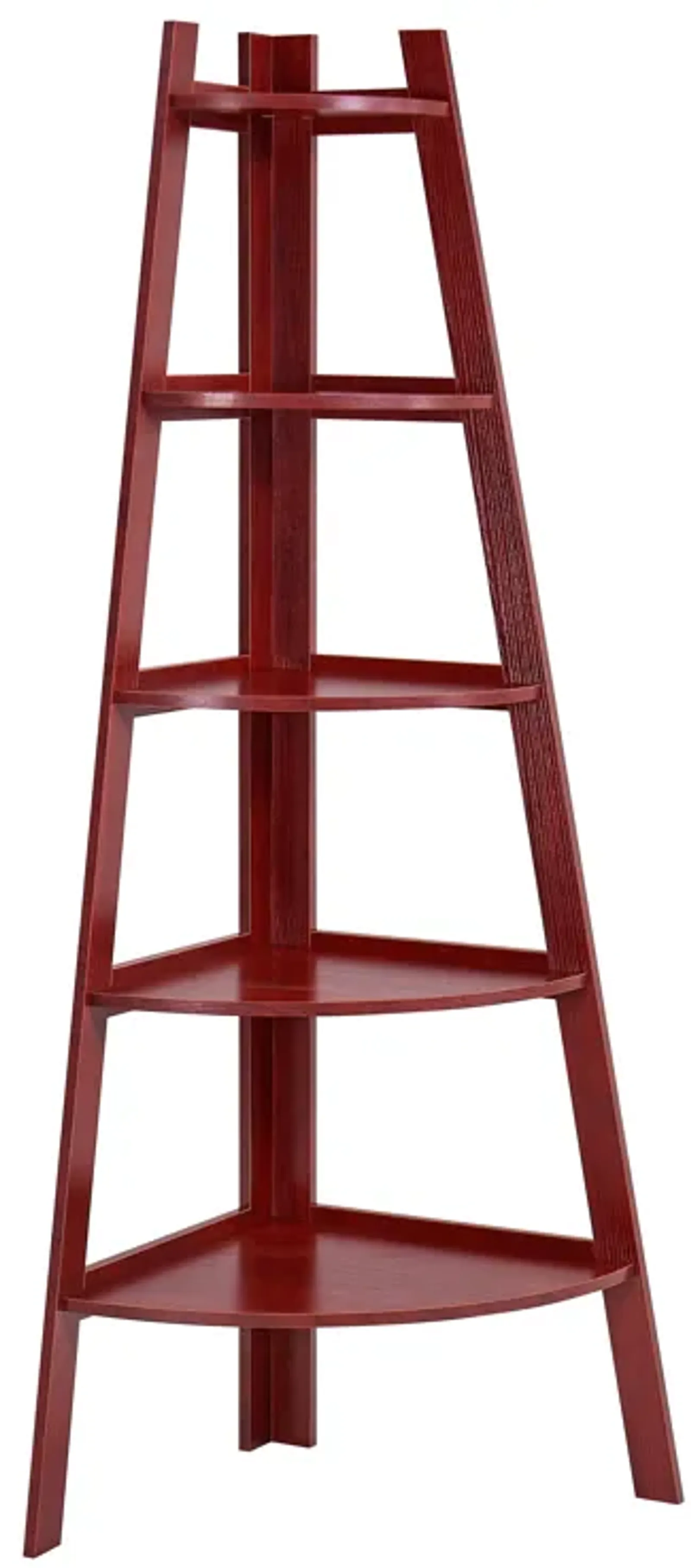 Five Tier Corner Ladder Display Bookshelf