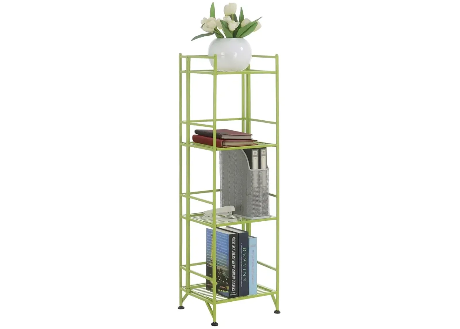 Xtra Storage 4 Tier Folding Metal Shelf