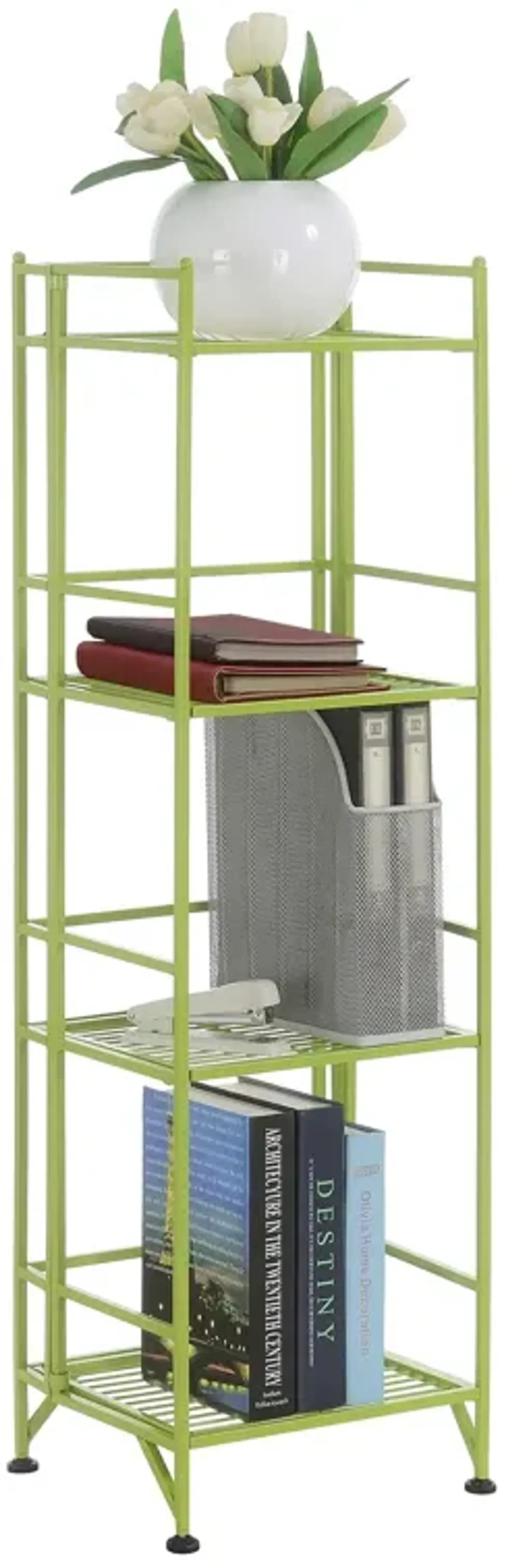 Xtra Storage 4 Tier Folding Metal Shelf