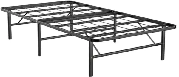 Hivvago Foldable Metal Platform Bed with Tool-Free Assembly