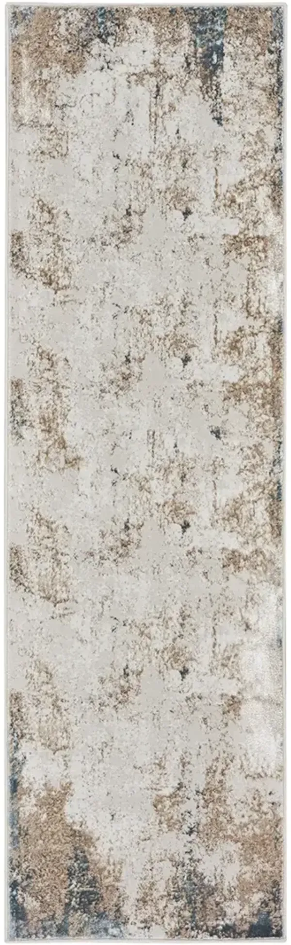 Glitz GLZ06 Taupe/Multicolor 2'3" x 7'6" Rug
