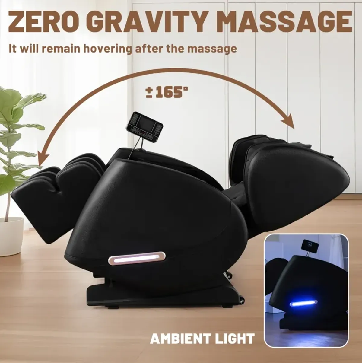 Massage Chair Recliner With Zero Gravity With Full Body Air Pressure