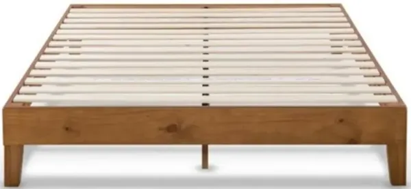 Mid-Century Modern Solid Wood Platform Bed Frame