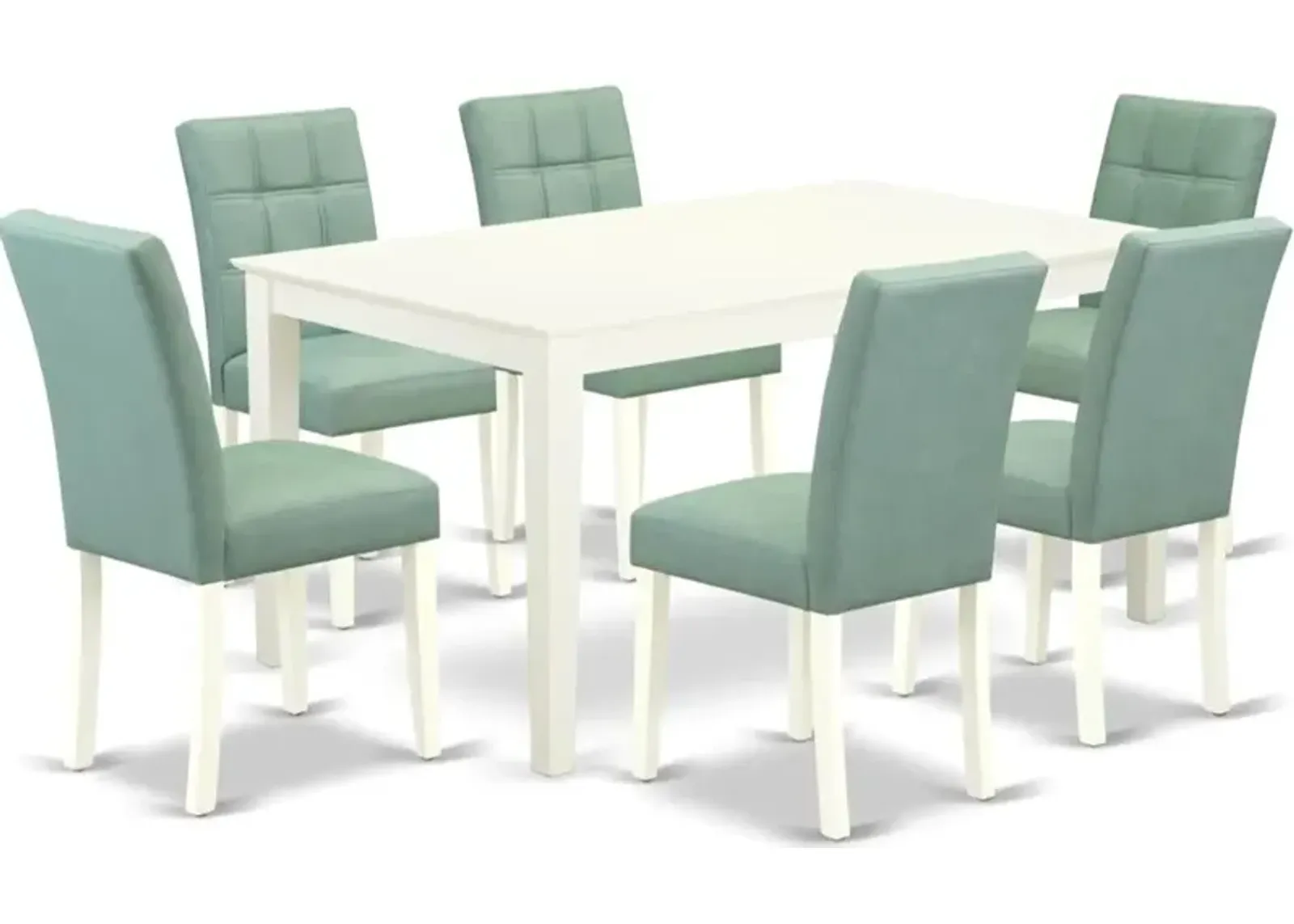 7 Piece Modern Dining Table Set