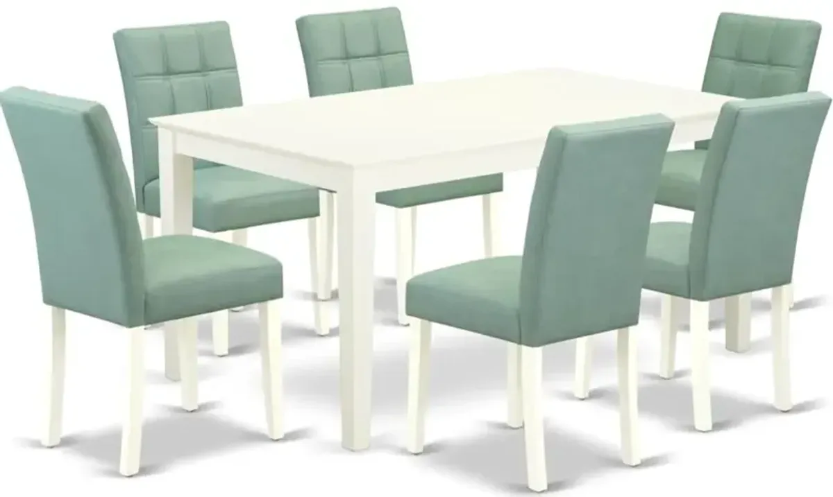 7 Piece Modern Dining Table Set