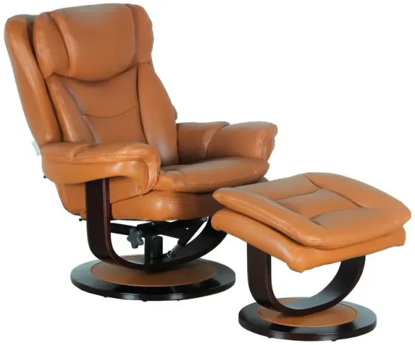 Barcalounger Roscoe Swivel Pedestal Recliner w/Ottoman