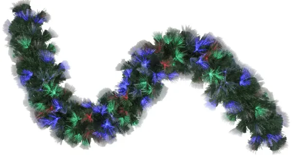 9'  Multi-Function Color Changing Fiber Optic Artificial Pine Christmas Garland