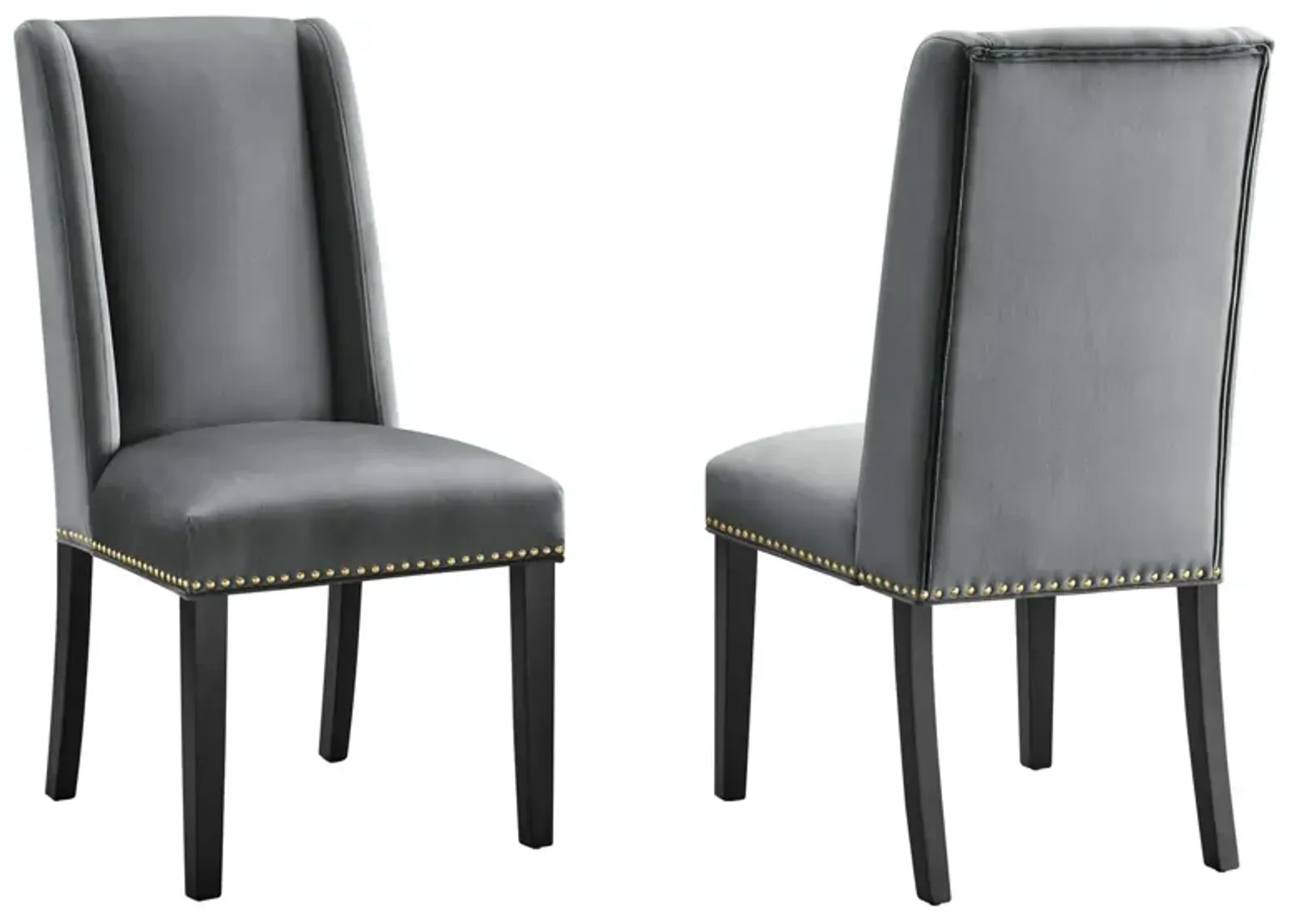 Baron Performance Velvet Dining Chairs - Set of 2