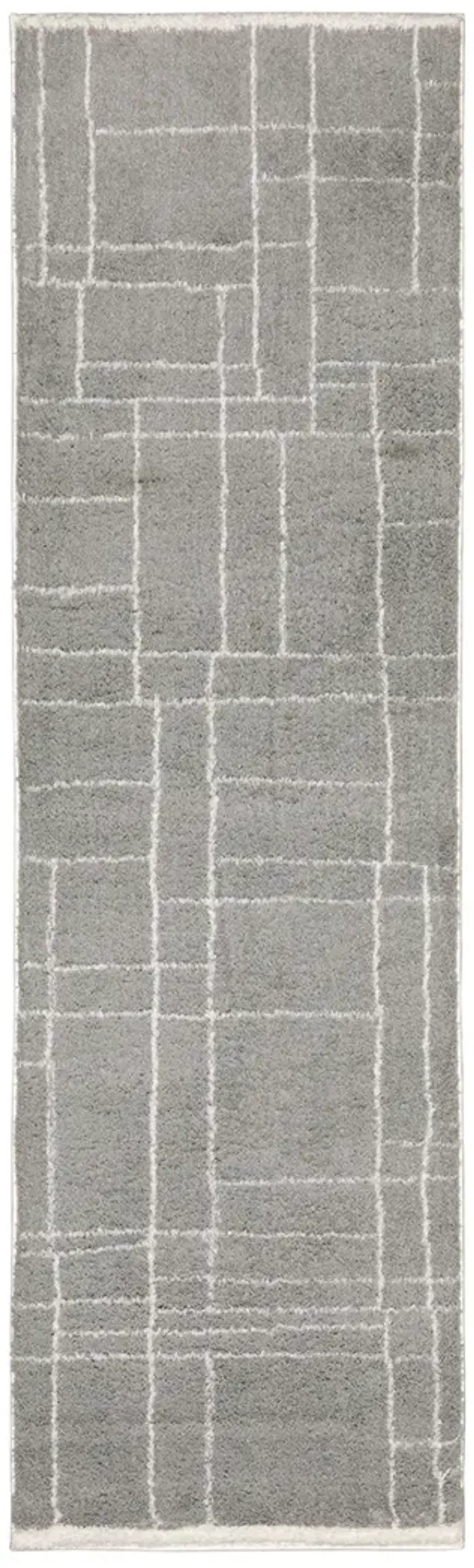 Verona 2'3" x 7'6" Grey Rug