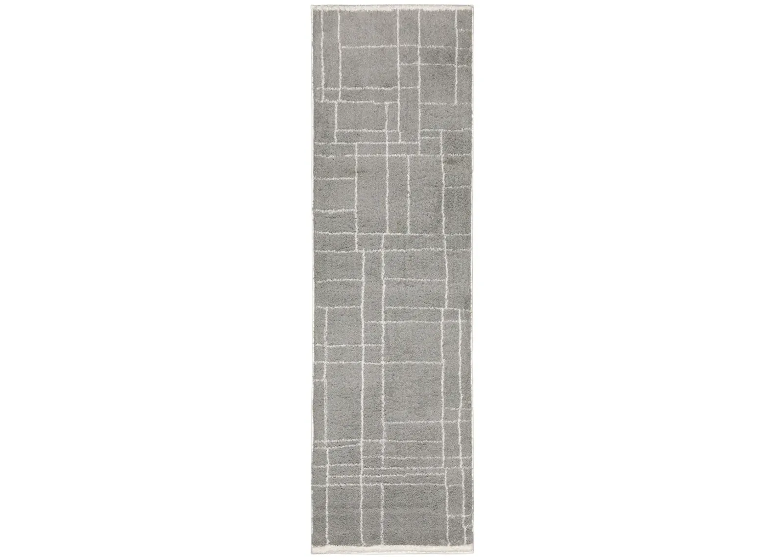 Verona 2'3" x 7'6" Grey Rug