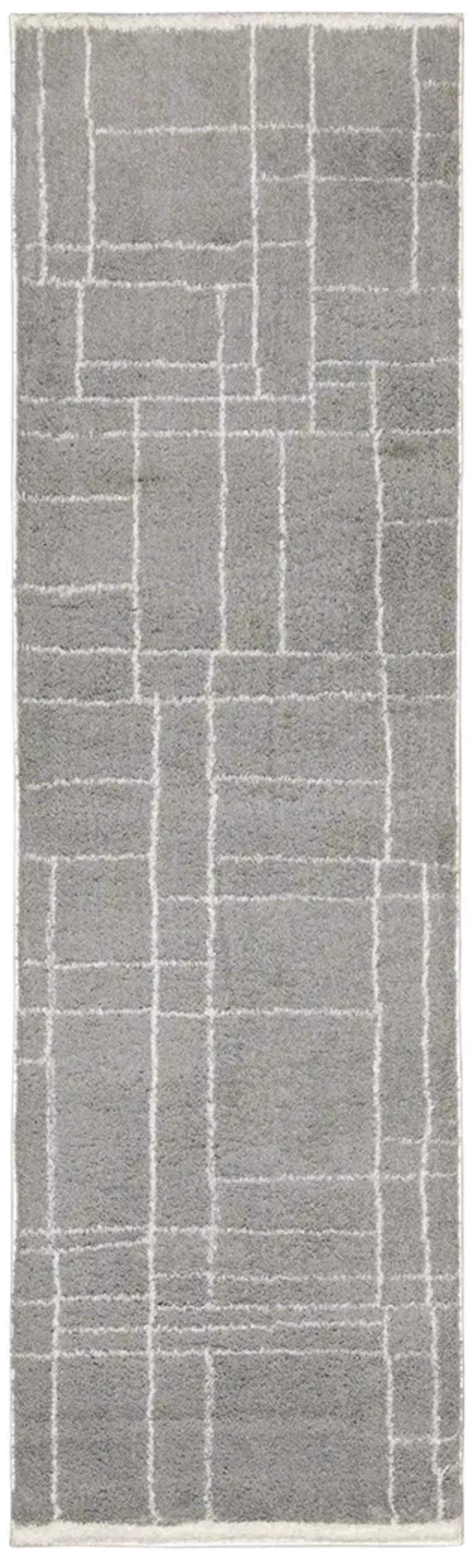 Verona 2'3" x 7'6" Grey Rug