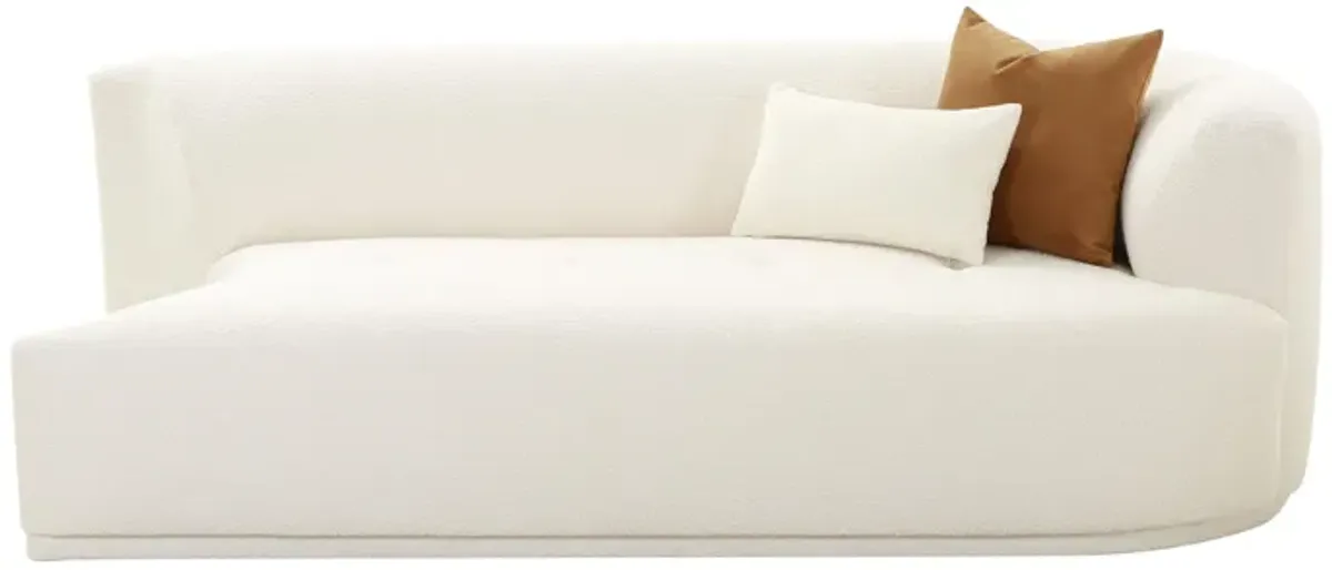 Fickle Cream Boucle Modular RAF Loveseat