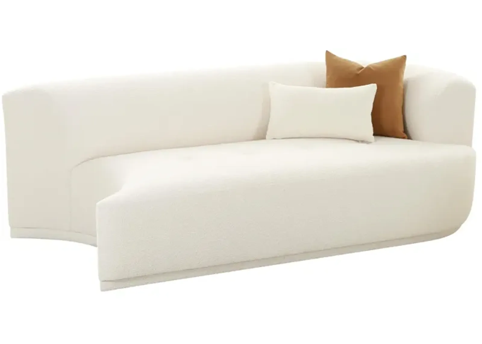 Fickle Cream Boucle Modular RAF Loveseat