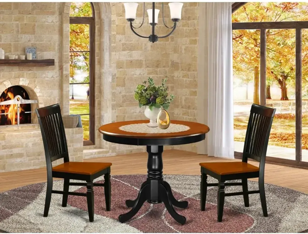 Dining Room Set Black & Cherry