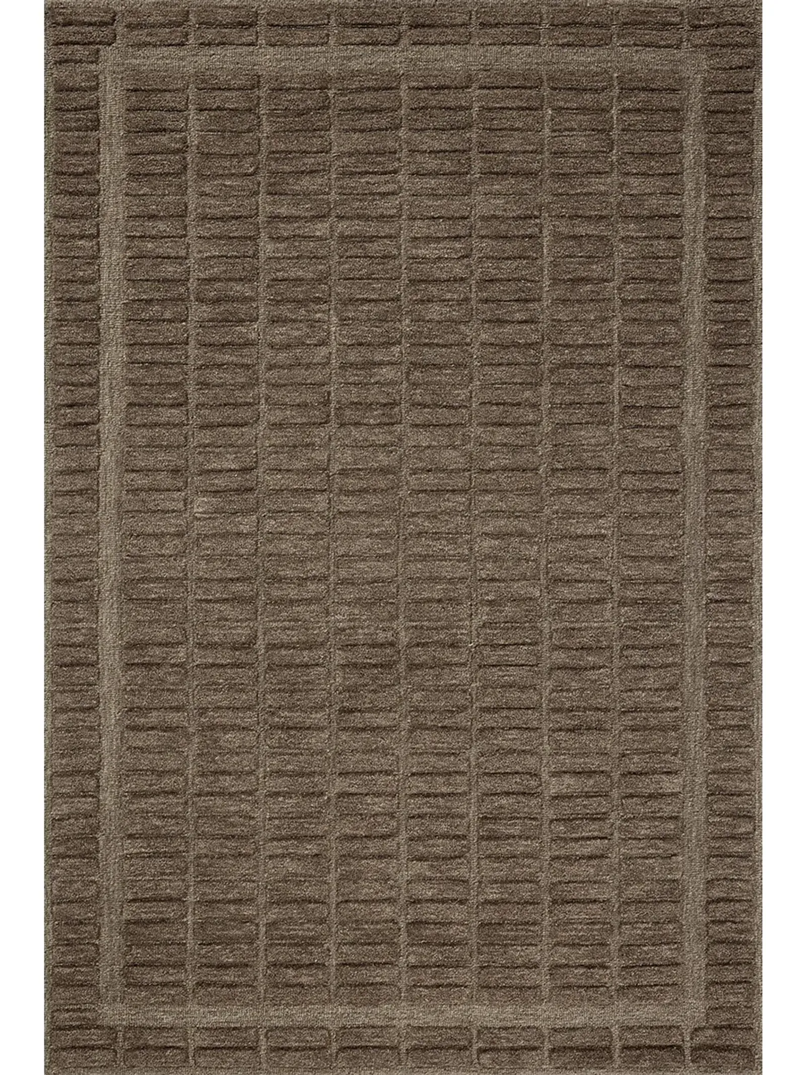 Bradley BRL-06 Cocoa / Cocoa 2''6" x 9''9" Rug by Chris Loves Julia