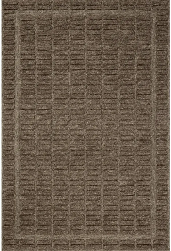 Bradley BRL-06 Cocoa / Cocoa 2''6" x 9''9" Rug by Chris Loves Julia