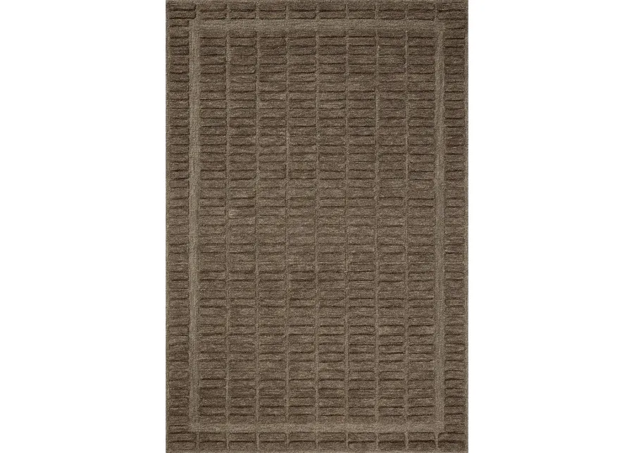 Bradley BRL-06 Cocoa / Cocoa 2''6" x 9''9" Rug by Chris Loves Julia