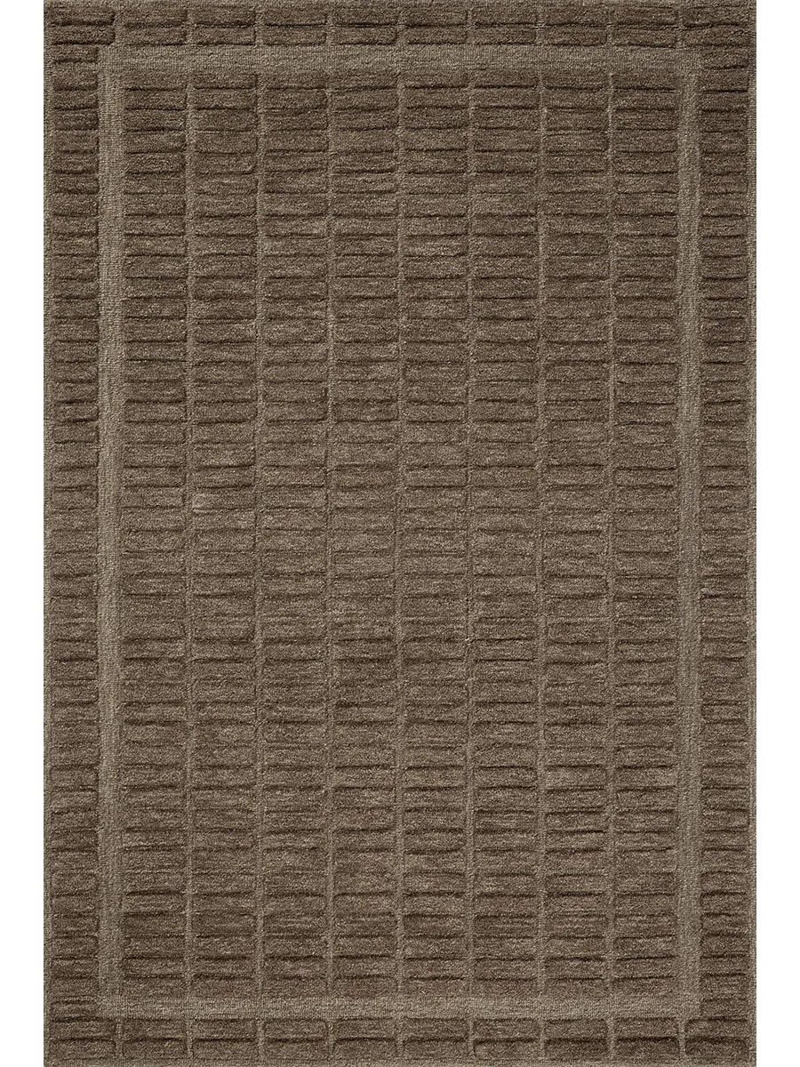 Bradley BRL-06 Cocoa / Cocoa 2''6" x 9''9" Rug by Chris Loves Julia